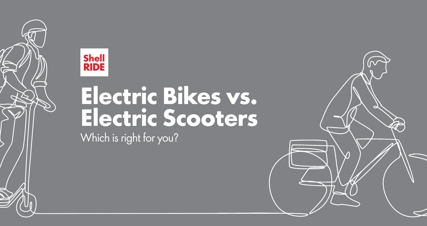 E-Bikes vs E-Scooter Blog Image